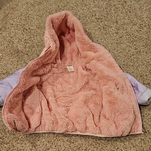 Kids Pink and Purple Hooded Jacket